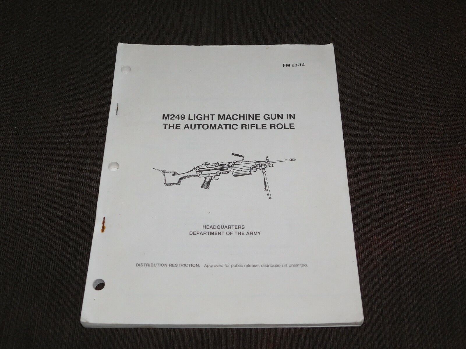 1994 GUNS BOOK  DEPT of ARMY RIFLE BOOKLET