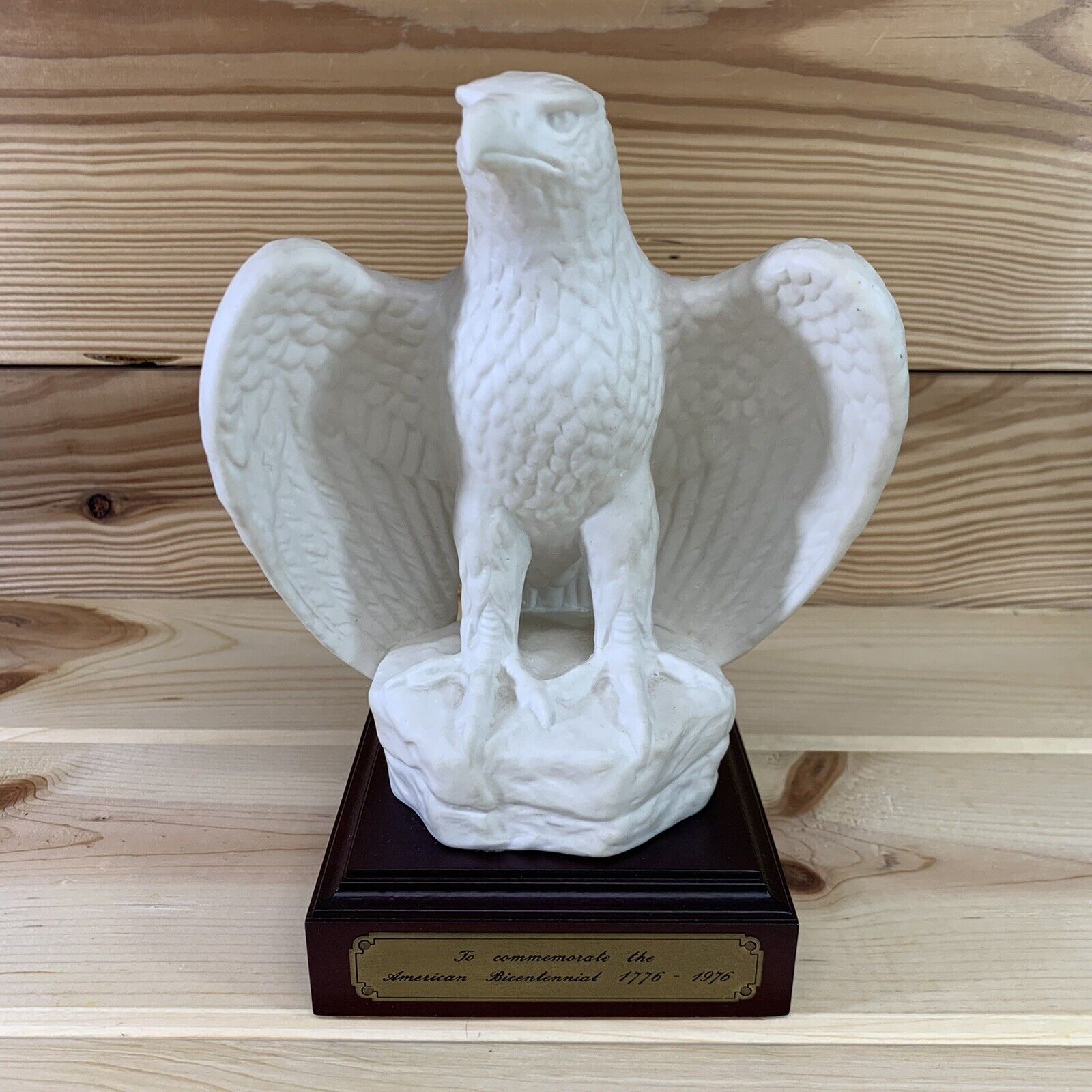 Goebel American Bicentennial Eagle Figurine Wooden Base Ltd Ed 2125 5000 1996