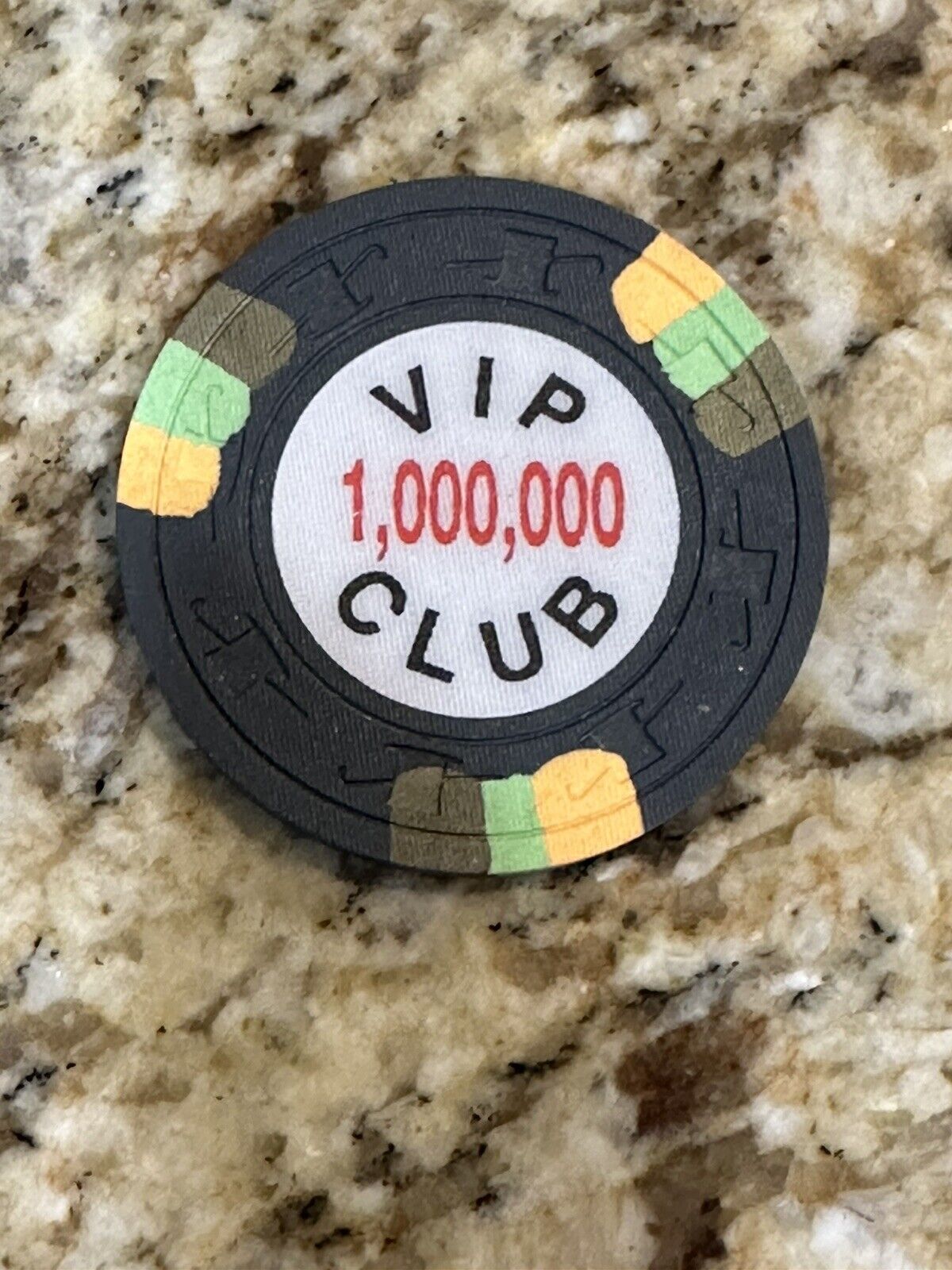 VIP Club Casino $1,000,000 Paulson THC Mold Poker Chip