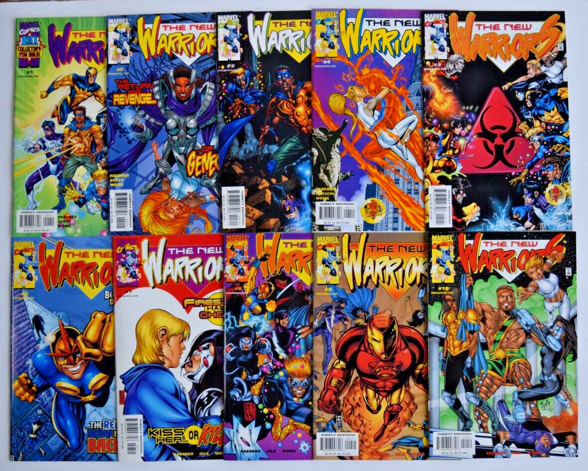 NEW WARRIORS (1999) 10 ISSUE COMPLETE SET #1-10 MARVEL COMICS