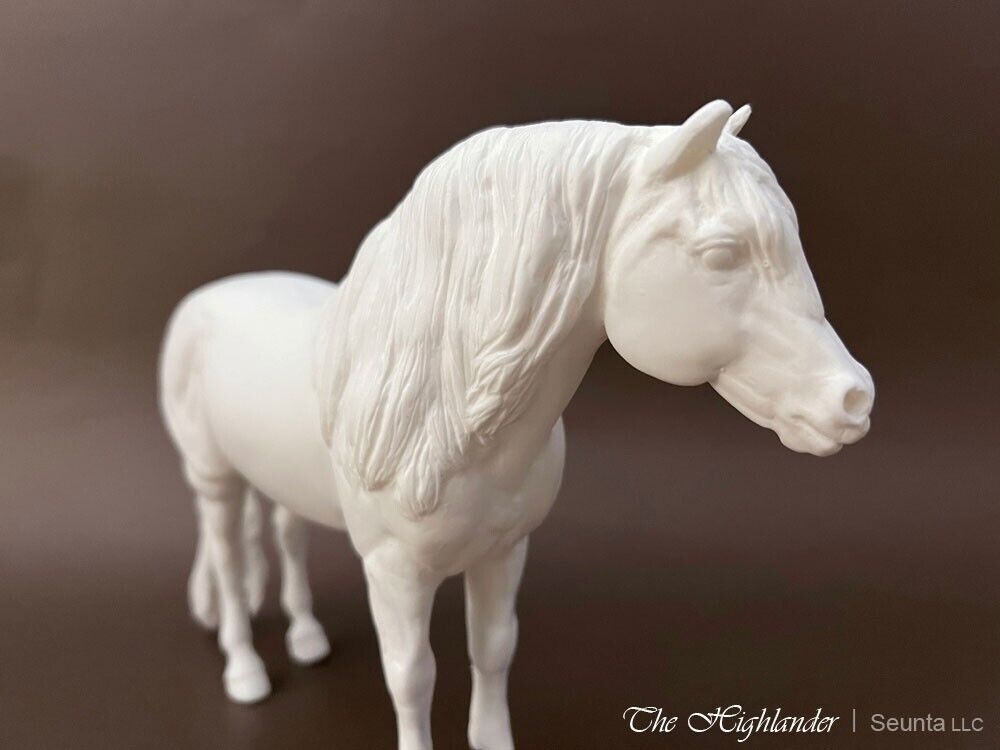 1:9 scale unpainted artist resin pony mare, HIGHLANDER