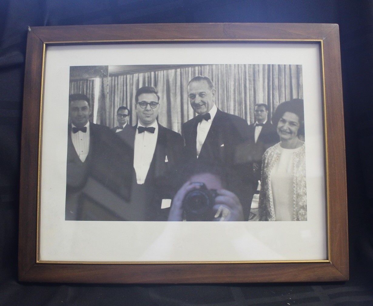 Photograph President Lyndon B. Johnson & Mrs.Johnson at Black Tie Event