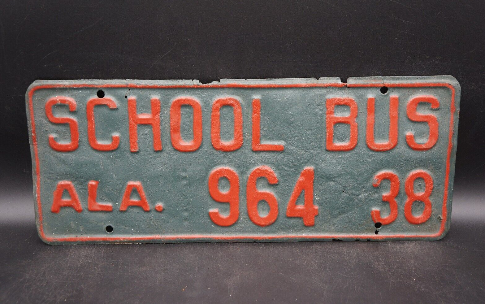 1938 Alabama SCHOOL BUS License Plate Rare # 964