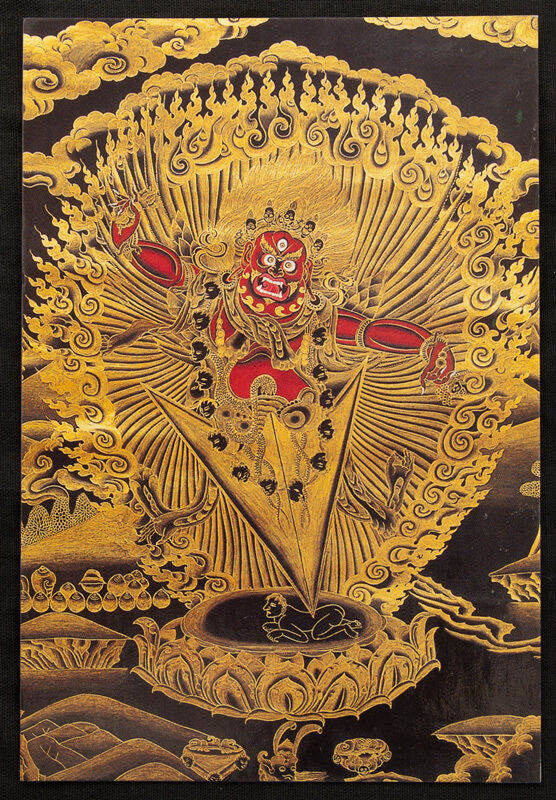 Postcard Guru Drakpo Nepal Tibet Buddhist Deit 2776