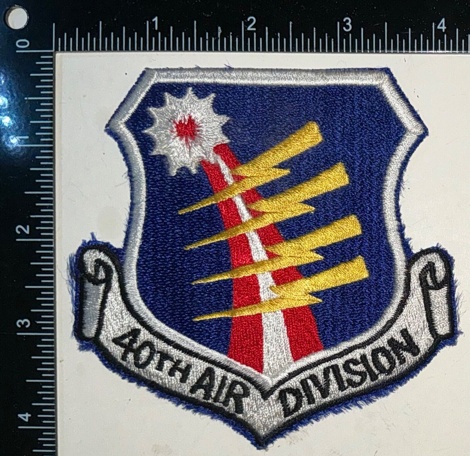 Cold War US Air Force USAF 40th Air Division Japanese Made Patch