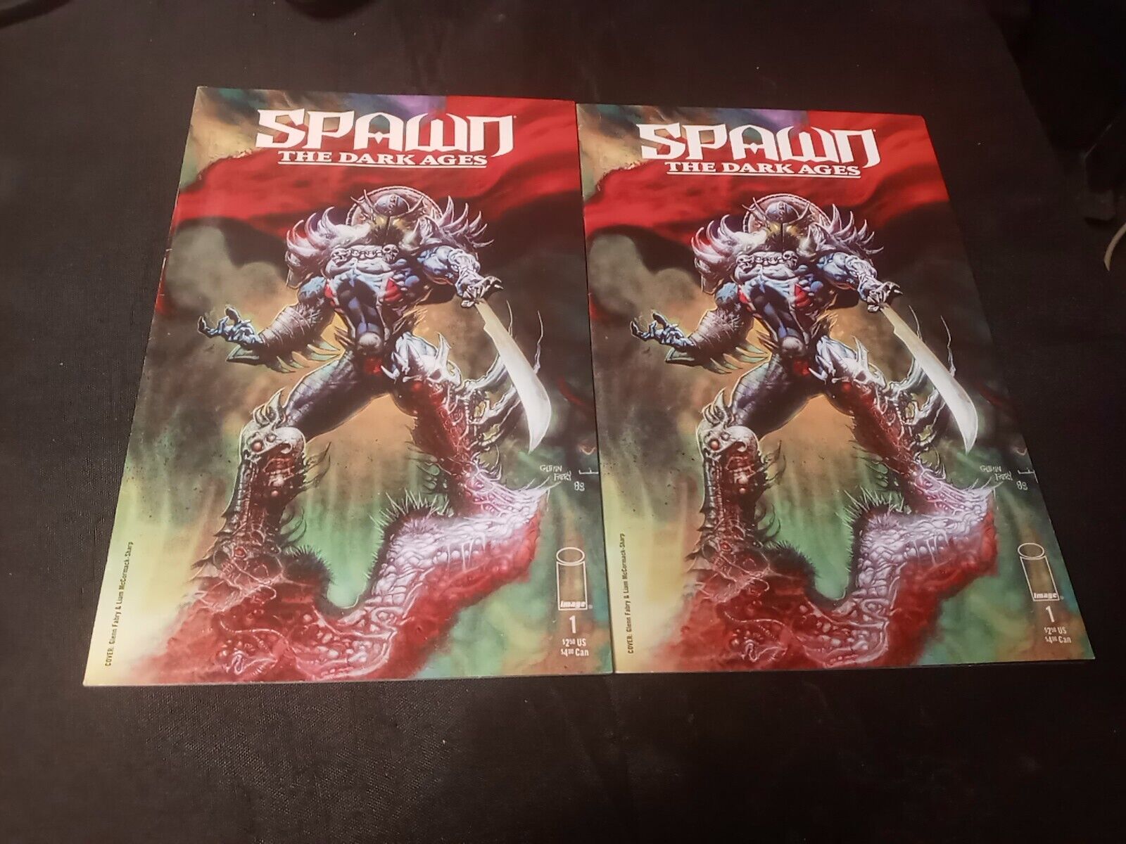 SPAWN: THE DARK AGES #1 NM IMAGE COMICS LOT OF (2) TWO VERY STUNNING NM COPIES