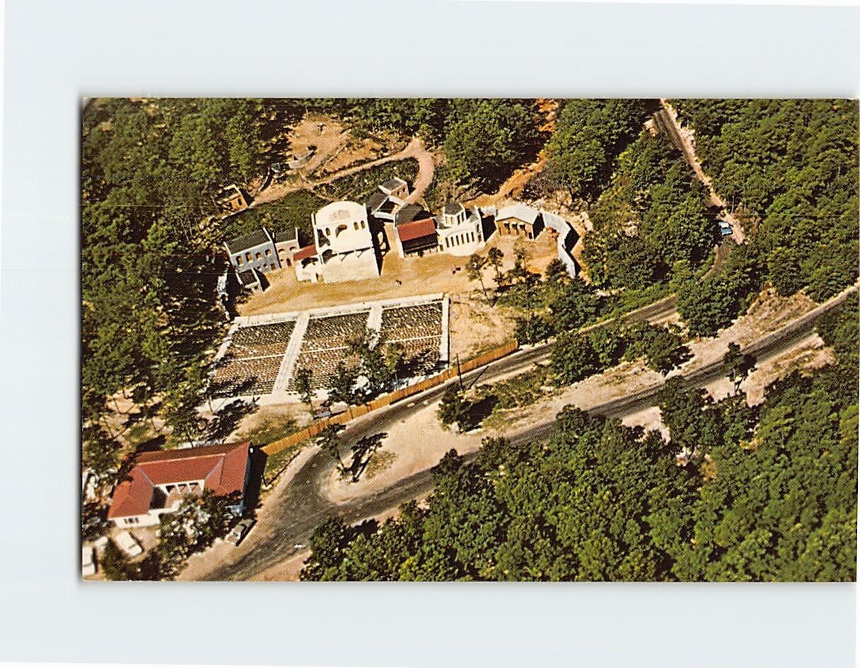 Postcard Aerial View of Amphitheater The Great Passion Play Arkansas USA