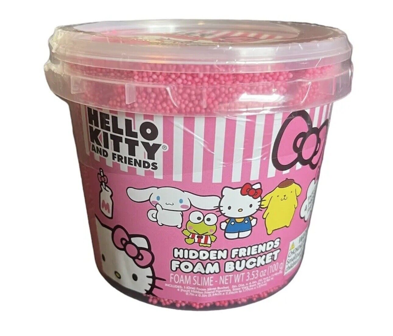 Hello Kitty and Friends Hidden Friends Foam Bucket Slime By Sanrio Brand New
