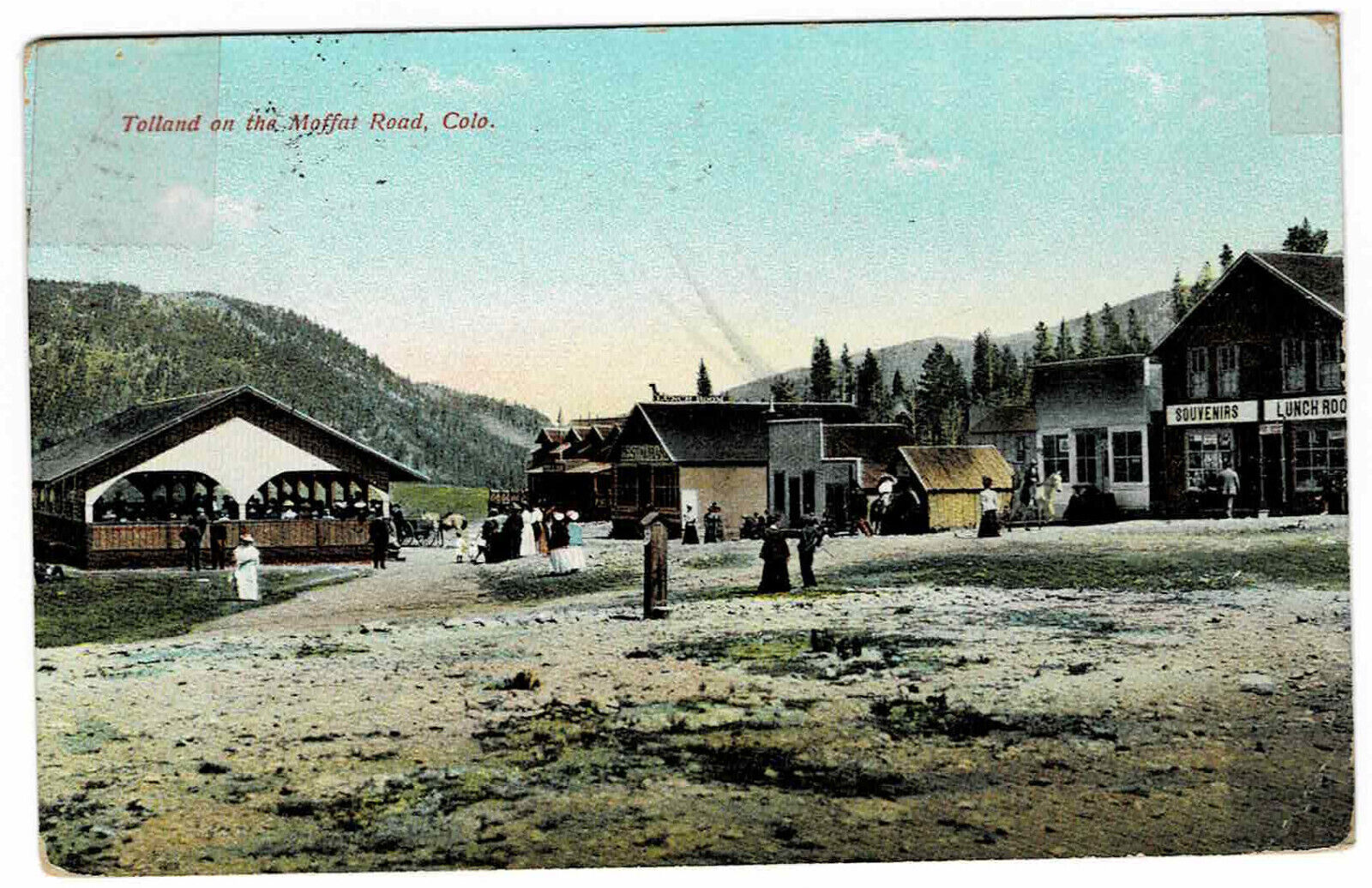 Tolland on the Moffat Road, Colorado, 1911 -- Vintage DB Postcard