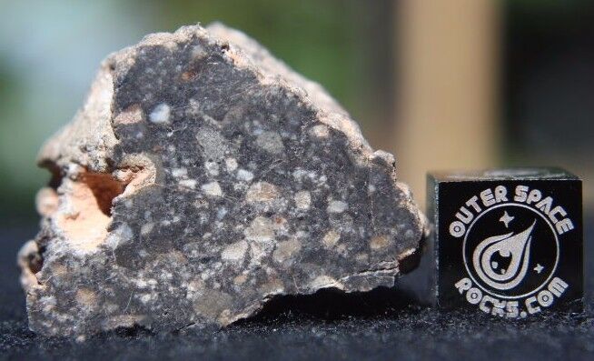 NWA 11266 Official Lunar Feldspathic Regolith Breccia Meteorite 19.7 gram frag