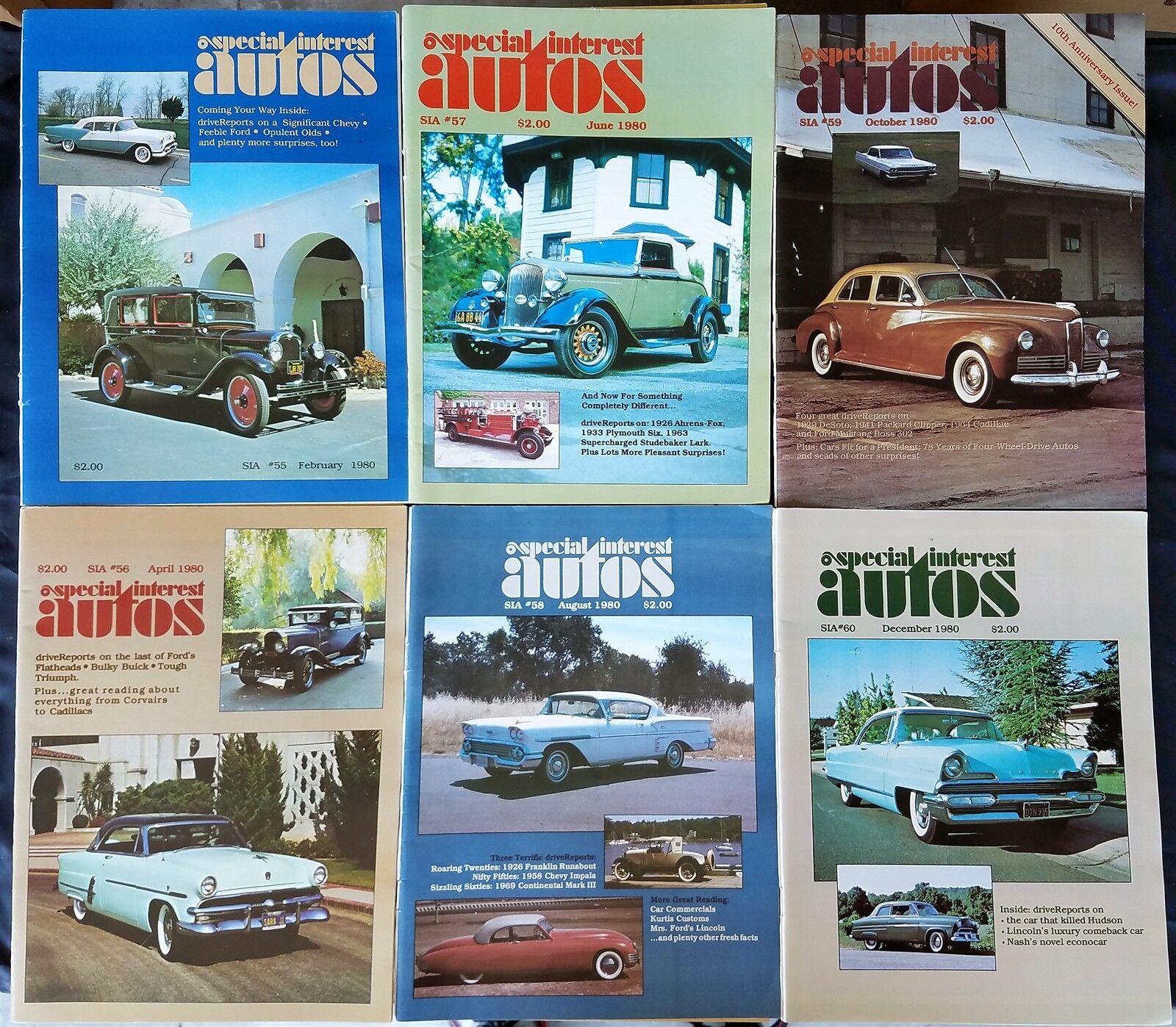 Special Interest Auto Magazine 1980 - The Complete Year - 6 Issues