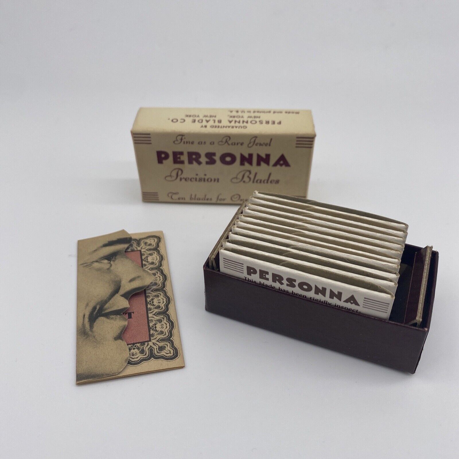 Vintage Personna Hollow Ground Precision Blades 10 Pack New Old Stock