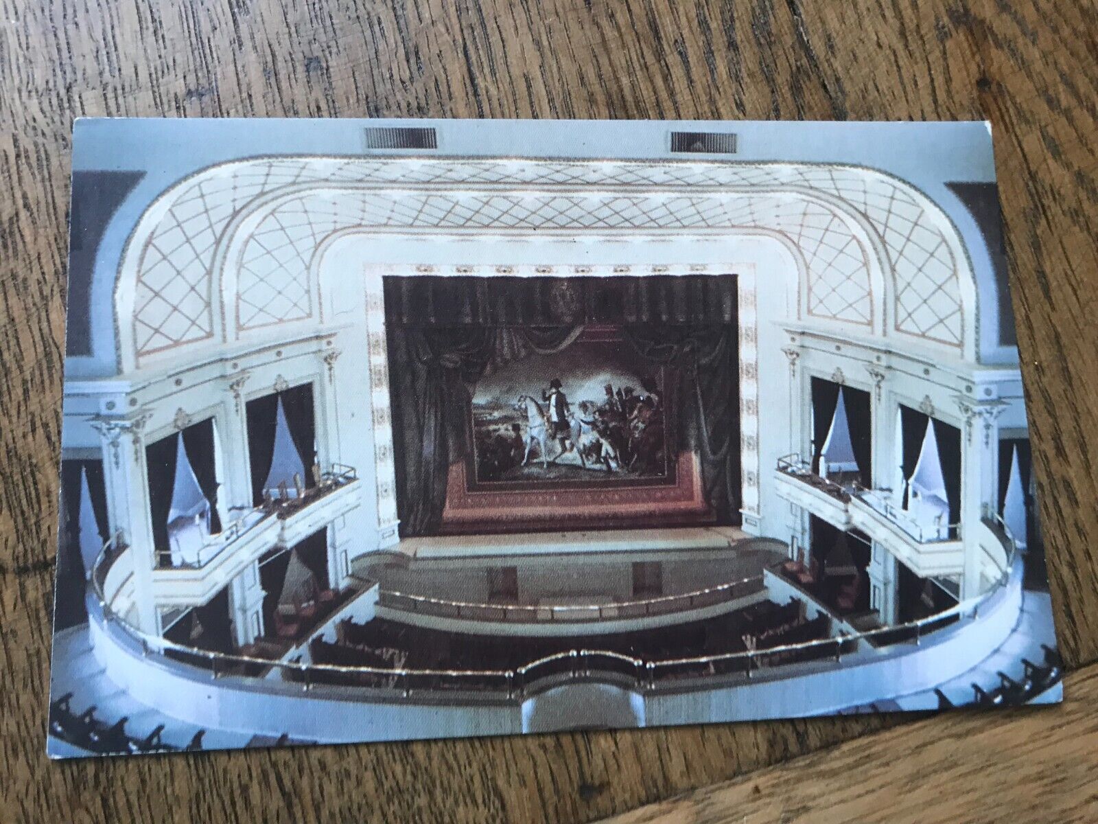 Interior of Brown Grand Theatre Concordia Kansas Postcard