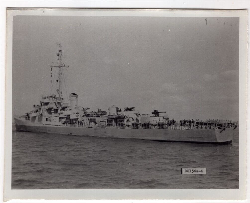 1943 Destroyer Escort DE-156 USS Reeves Vintage Photo #9