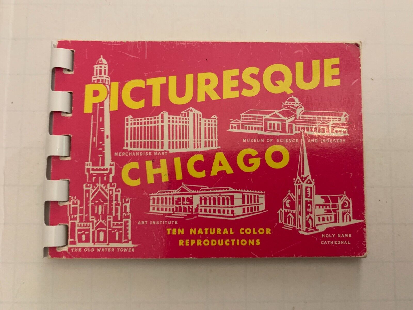 c.1960\'s Picturesque Chicago Illinois Souvenir Picture Postcard Book
