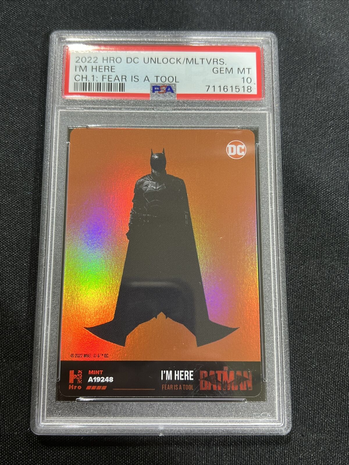 2022 DC Multiverse I’m Here Batman Chapter 1 Fear is a Tool PSA 10 PHYSICAL ONLY
