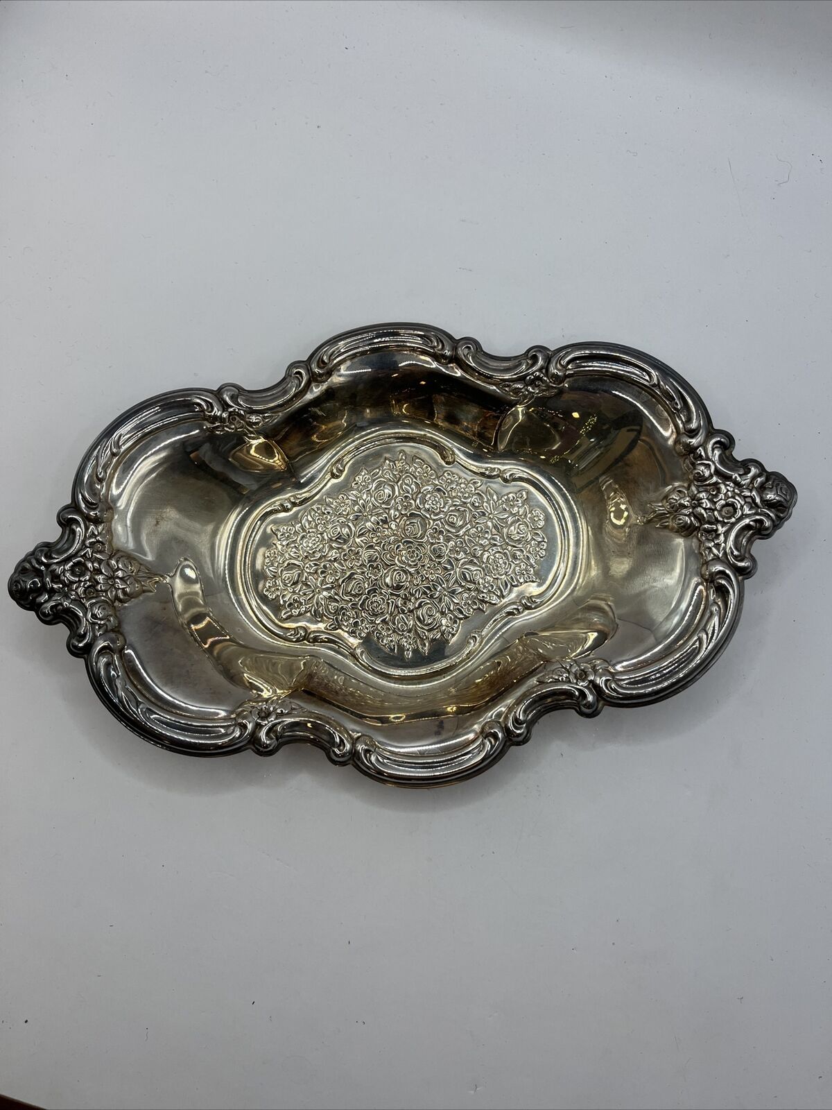 Vintage Silver-Plated Oval Dish