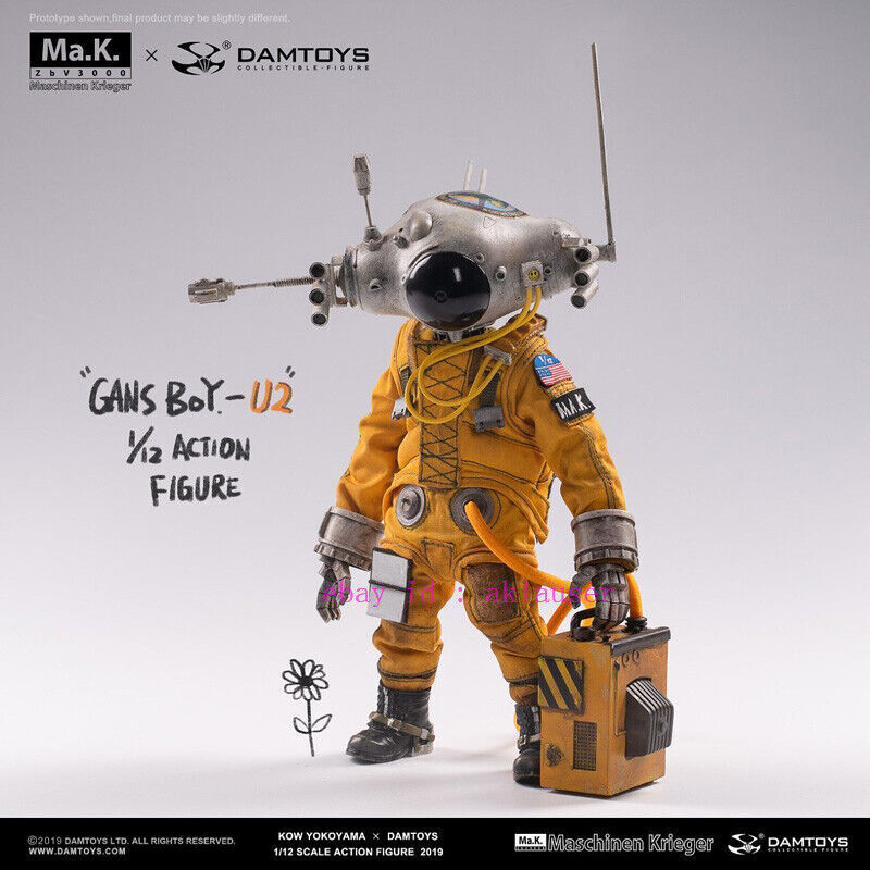 Damtoys X Kow Yokoyama 1/12 Cs018 Gans Boy-U2 Astronaut Action Figure Toy Gift