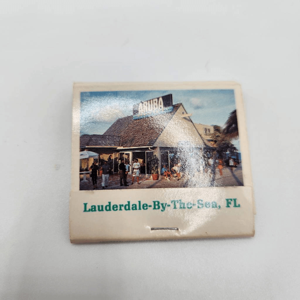 Vintage Matchbook Aruba Beach Cafe Lauderdale By The Sea Florida