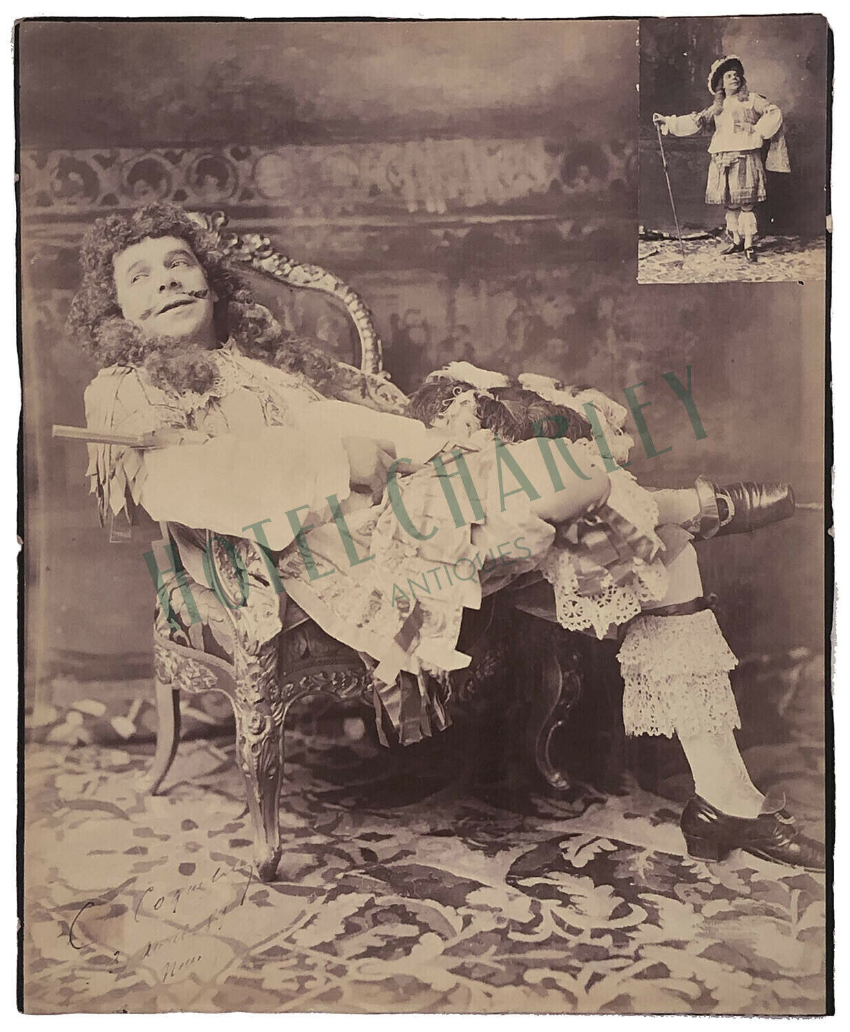 Original Photograph by Napoleon Sarony French Actor Benoît-Constant Coquelin