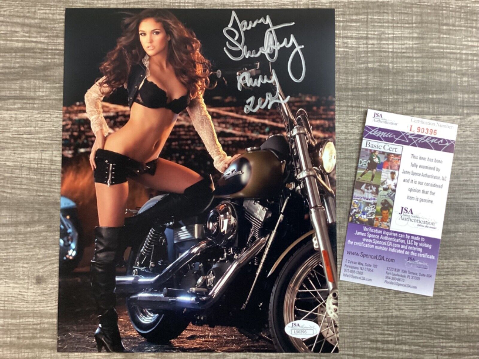 (SSG) Sexy JACLYN SWEDBERG Signed 8X10 Color Photo \