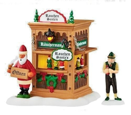 Dept 56 - Alpine Village - Christmas Market Holiday Smoker Booth - 4044786 - NIB