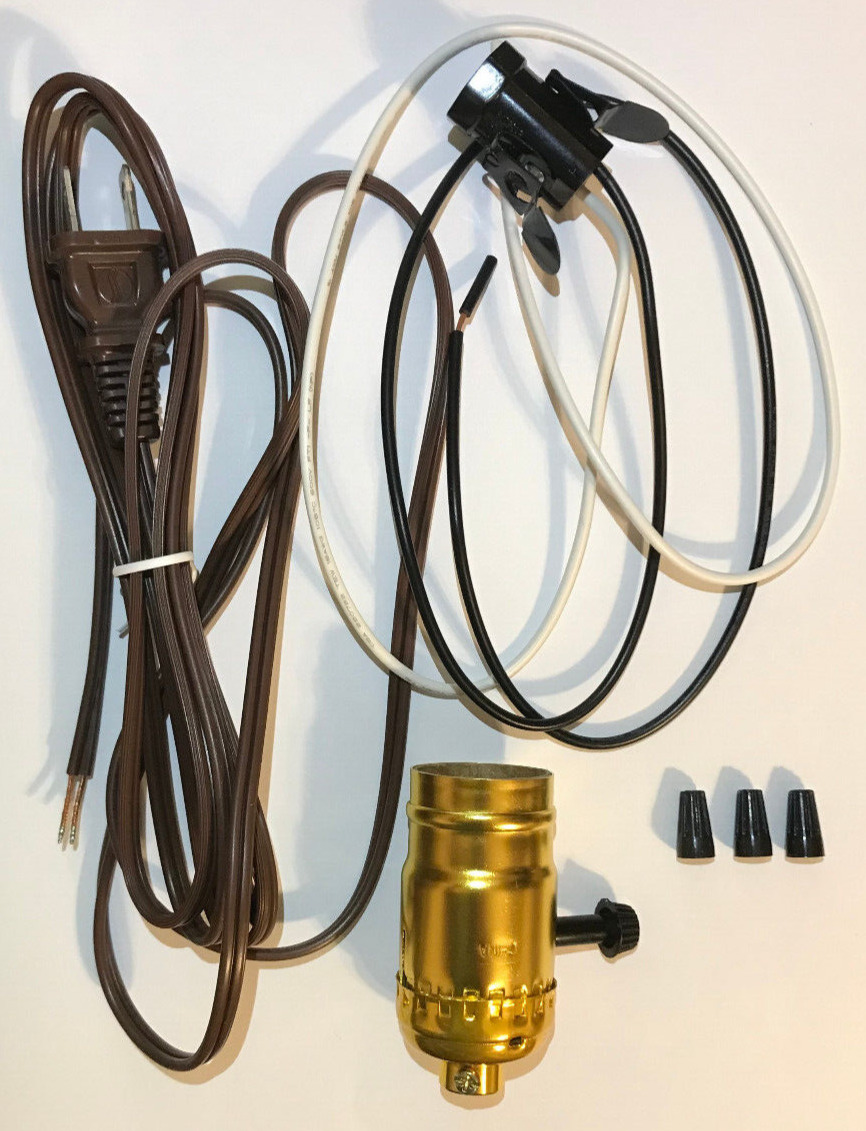 E-12 Night Light Lamp Kit For Gone With The Wind & Hurricane Lamps, Bottom Light