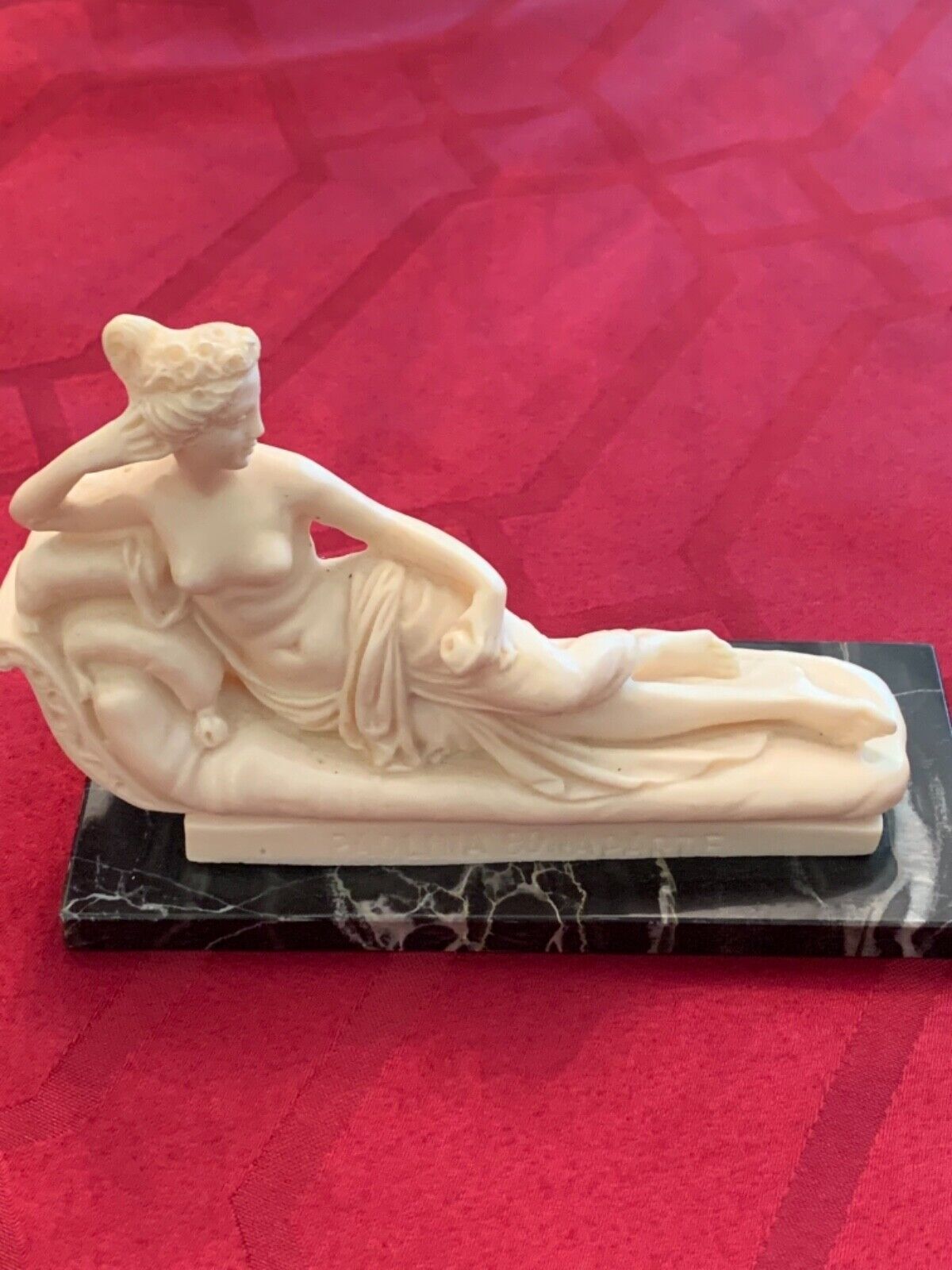 Vintage G Ruggeri Sculpture Paolina Borghese  Venus Victorious Made in Italy