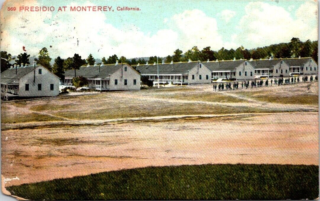 c1910 View of the Presidio at Monterey California Vintage Postcard