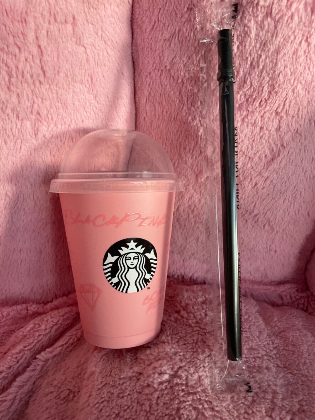 Blackpink Starbucks Reusable Cup Tumbler Authentic Asia release On Hand USA 