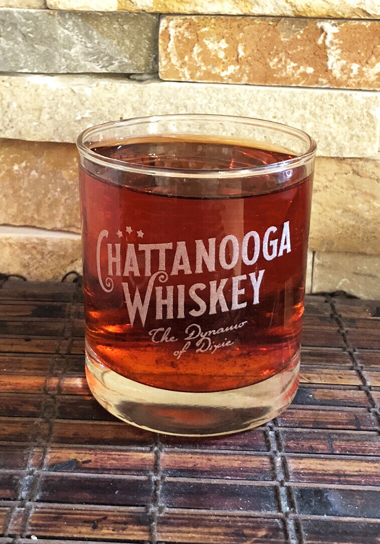 CHATTANOOGA Collectible Whiskey Glass 8 Oz