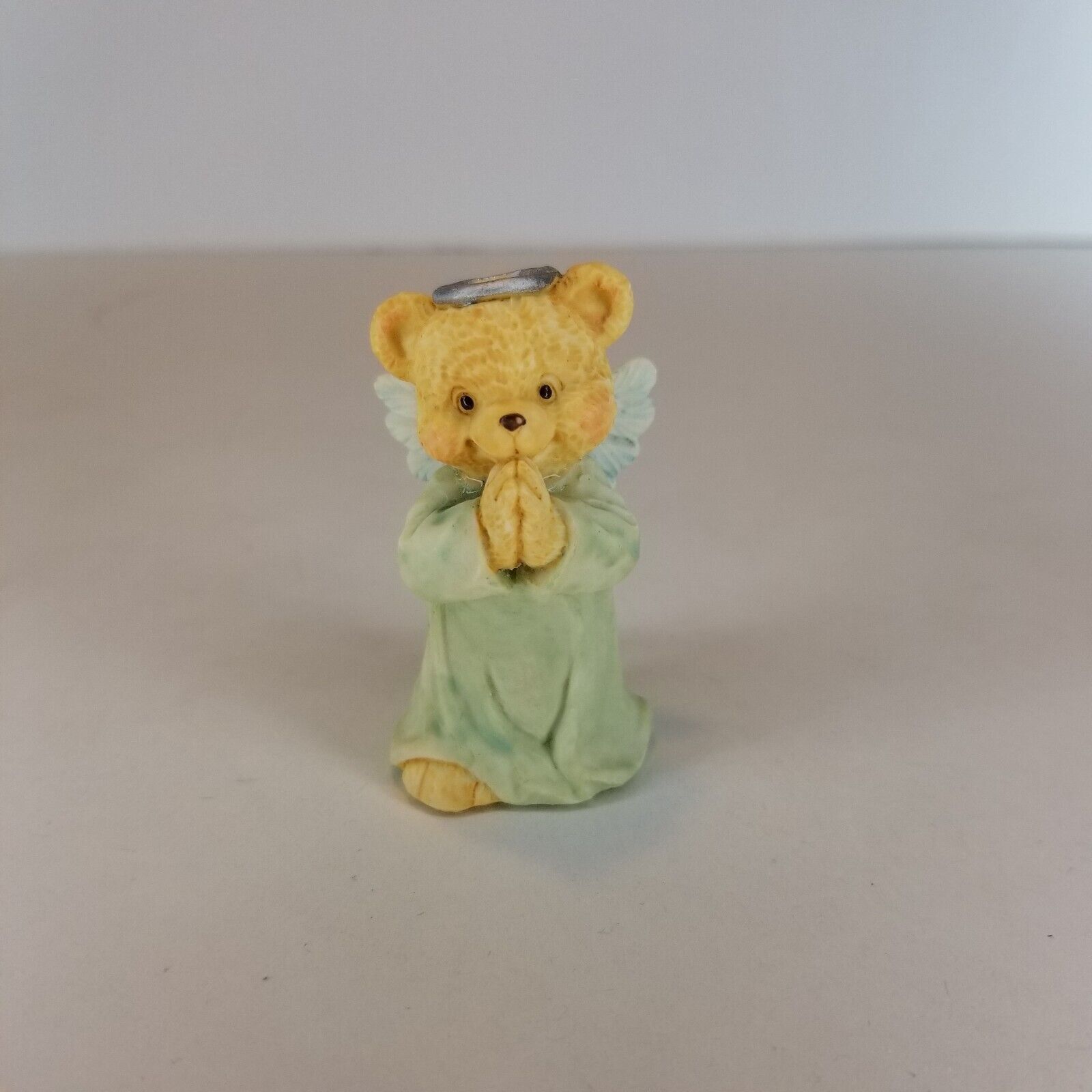 Vintage Angel Teddy Babies Figurine mini Miniature praying hands bear