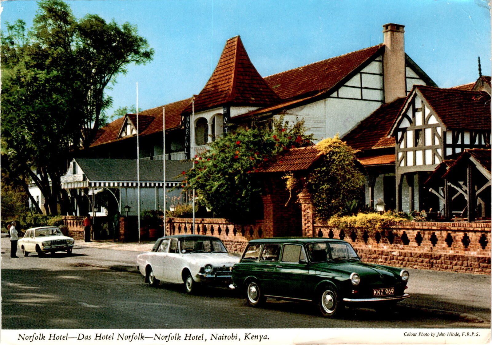 Norfolk Hotel, Nairobi, Kenya, John Hinde, M + D, L.J., Bill Postcard