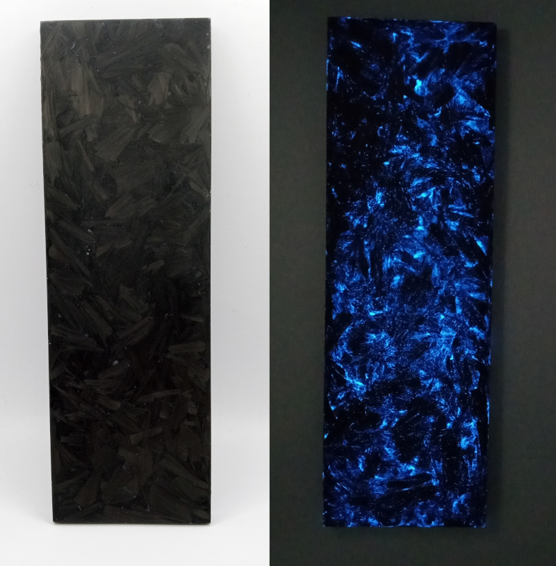 Glow In The Dark Carbon Fiber Knife Handle Blanks Scales DIY 150x50x6mm