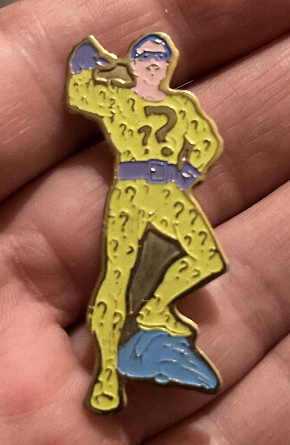 Vintage 70\'s Batman Riddler Sphinx Mystery Man\'s Pin\'s Pin 