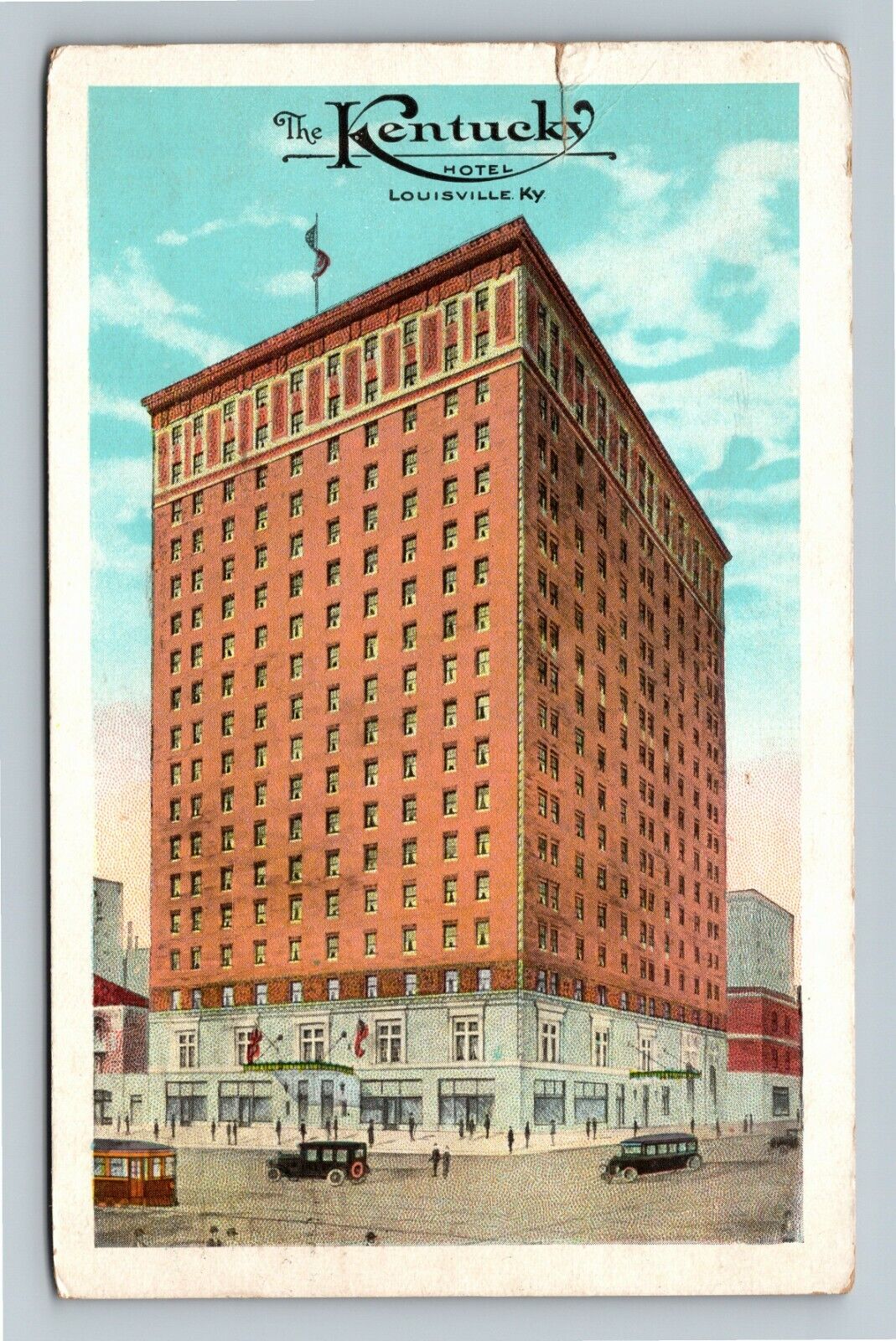 Louisville KY, The Kentucky Hotel, Kentucky c1932 Vintage Postcard