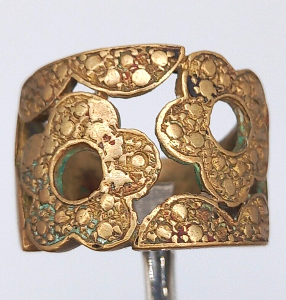 Very Stunning Rare Ancient Bronze Ring Viking Style Amazing Artifact Authentic