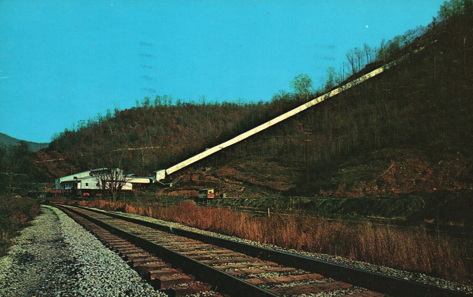 Vintage Postcard 1965 Coal Tipple Near the Kentucky Virginia State Line