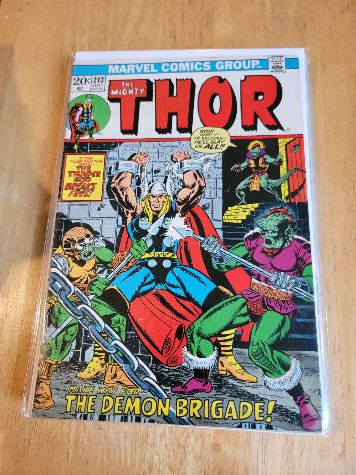 THOR (THE MIGHTY) #213 1973 Marvel 6.5 Jim Starlin Cover Art *