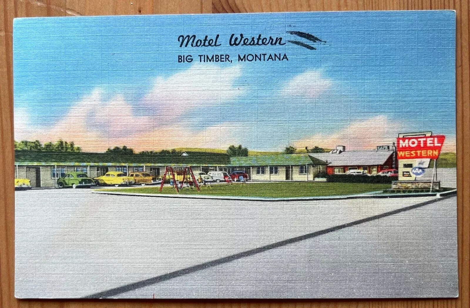 PC Motel western Big Timber. Montana posted from Big Timber Mont M276