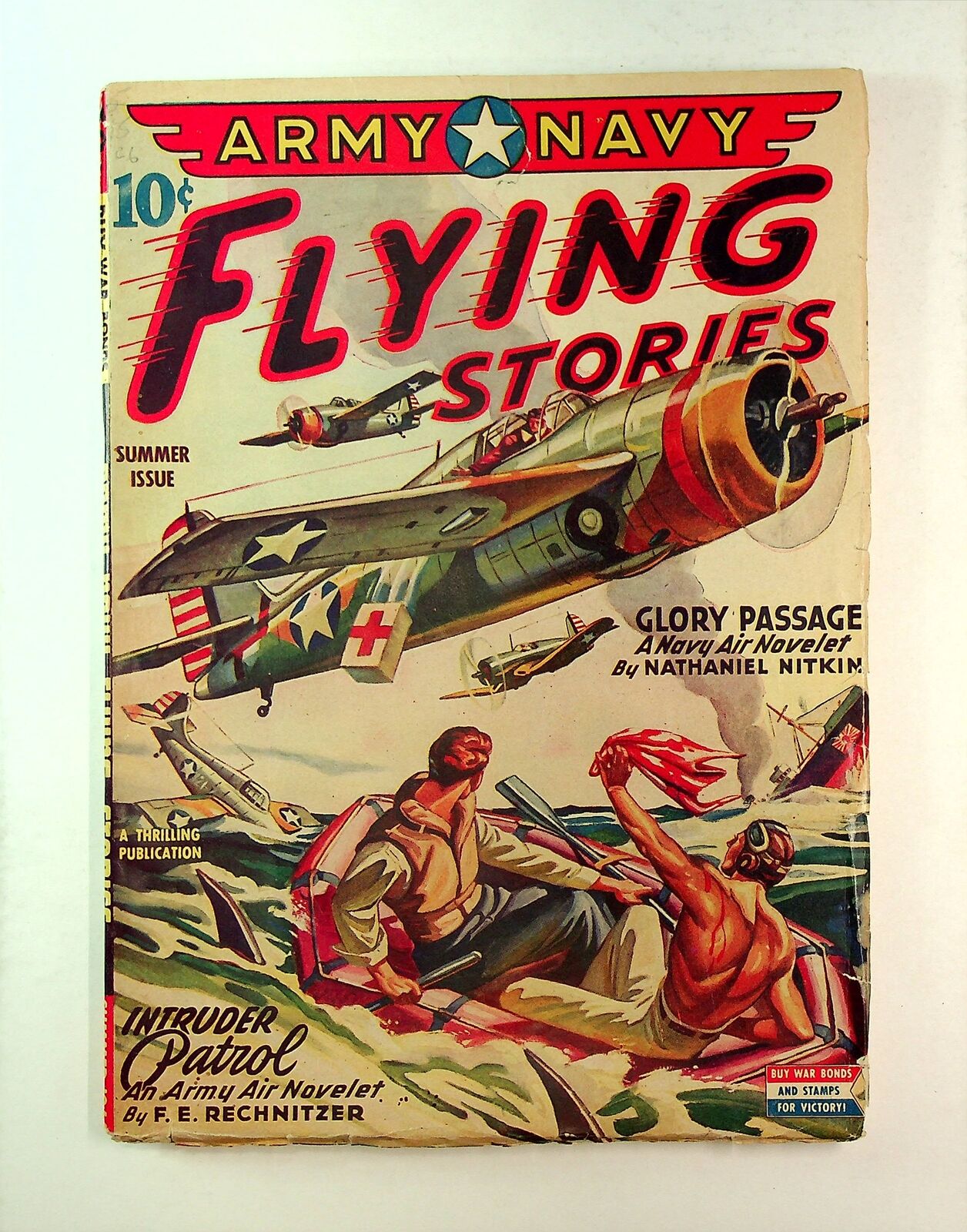 Army-Navy Flying Stories Pulp Jun 1944 Vol. 4 #1 VG+ 4.5