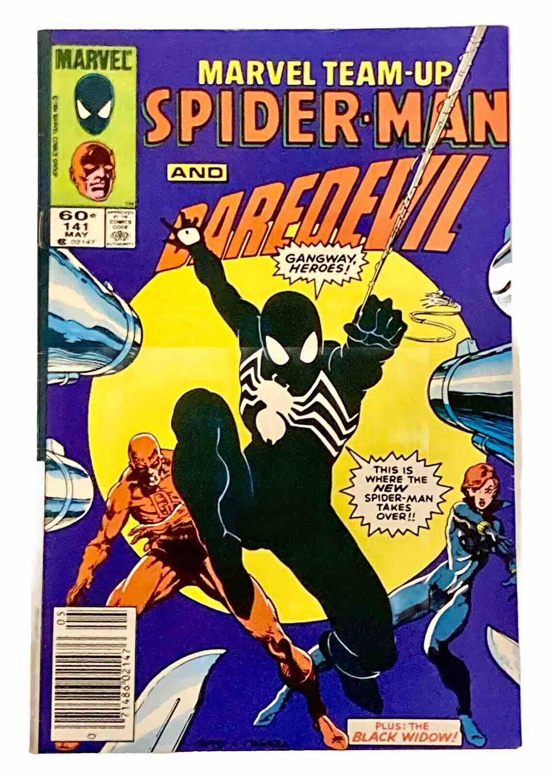 MARVEL TEAM-UP #141 1984 9.0 VF/NM 🔑 2nd Black Costume Spider-Man