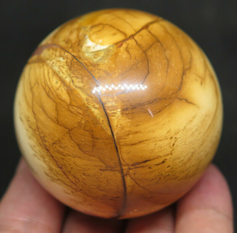 155g NATURAL Mookite Mookaite Jasper CRYSTAL Sphere Ball w/STAND