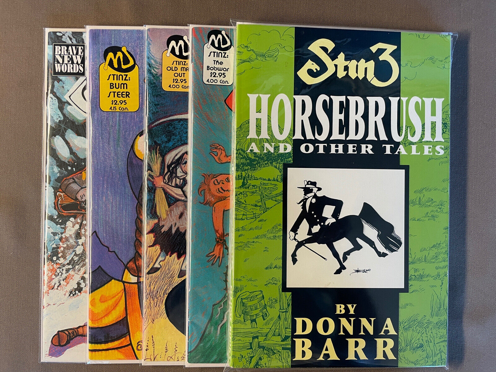 STINZ: HORSEBRUSH & OTHER TALES - BUM STEER - THE BOBWAR - OLD MAN OUT