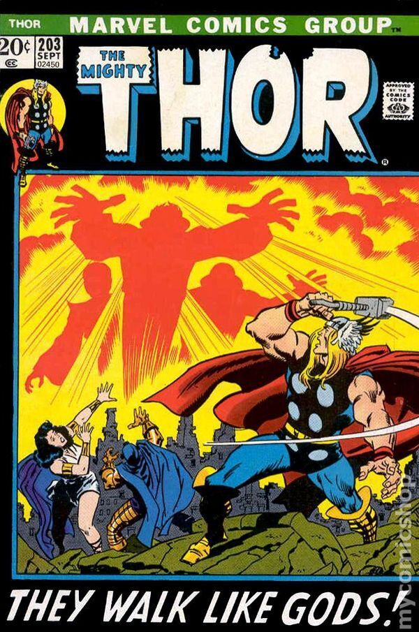 Thor #203 FN- 5.5 1972 Stock Image Low Grade