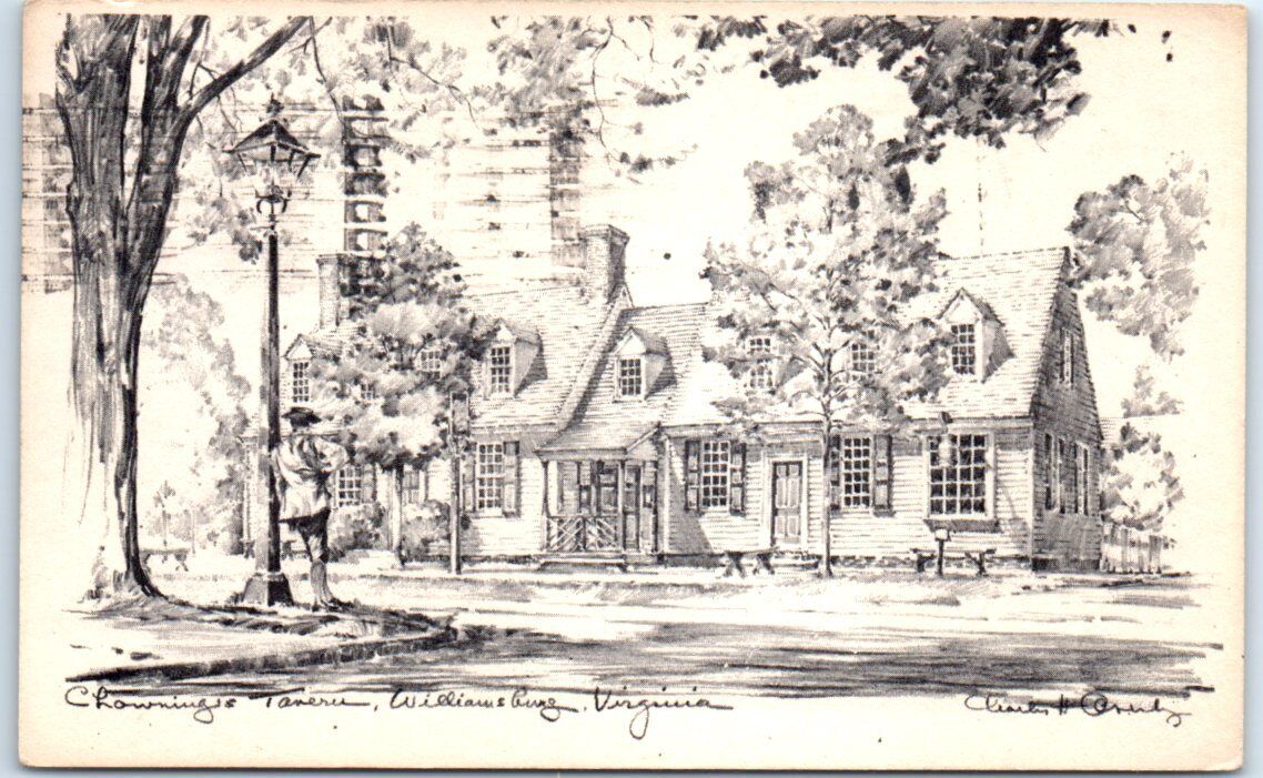 Postcard - Chowning\'s Tavern - Williamsburg, Virginia
