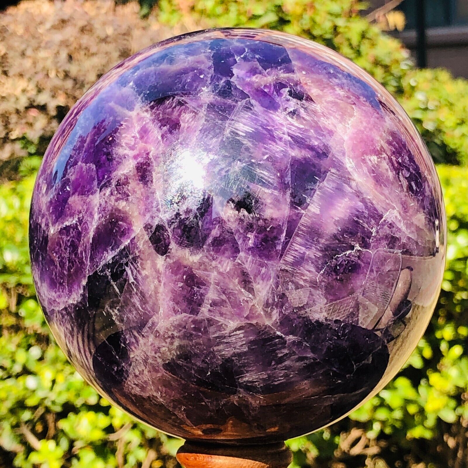 5.58LB Natural Dream amethyst Ball Quartz Crystal Sphere crystal Decor gift