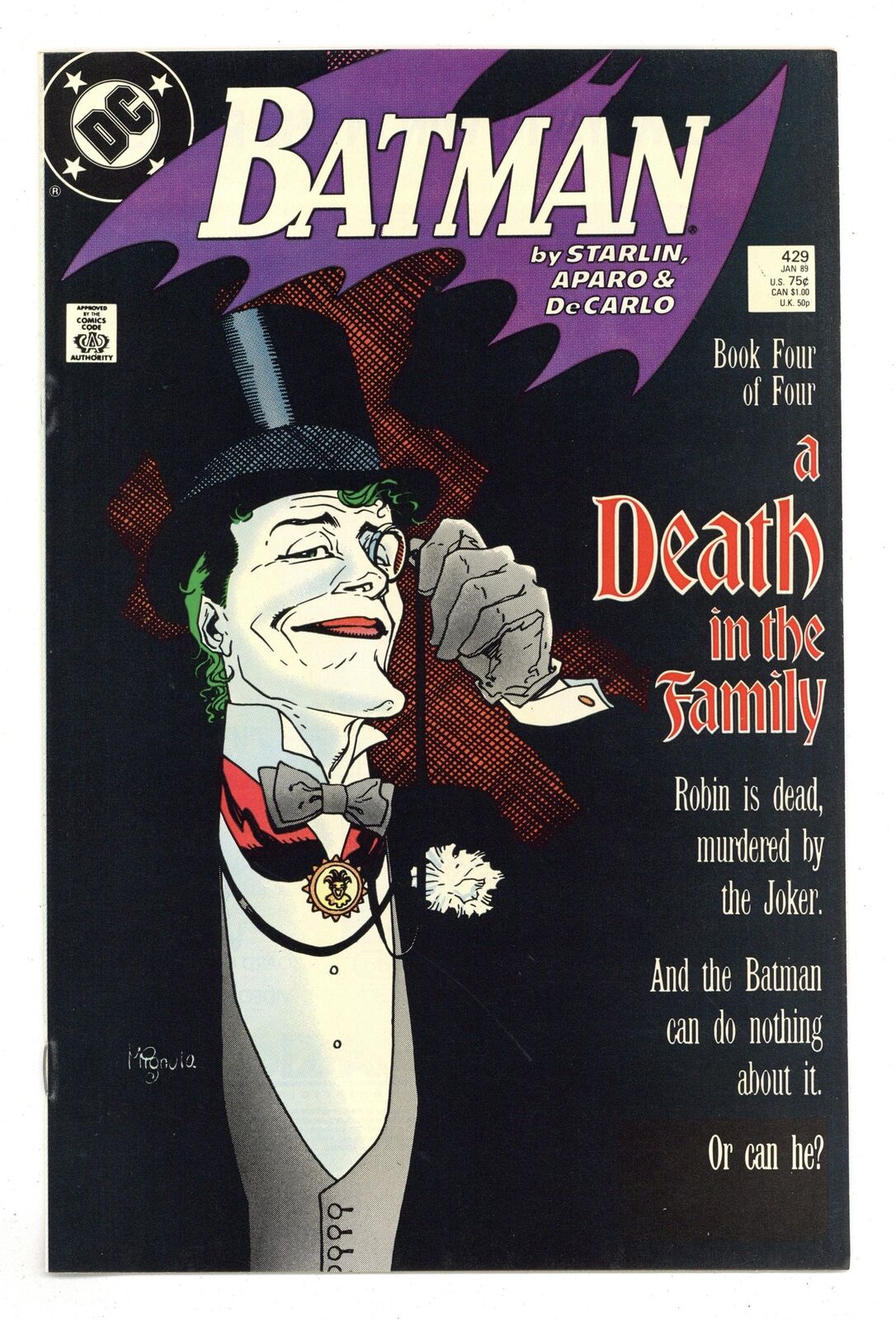 Batman #429D FN 6.0 1989