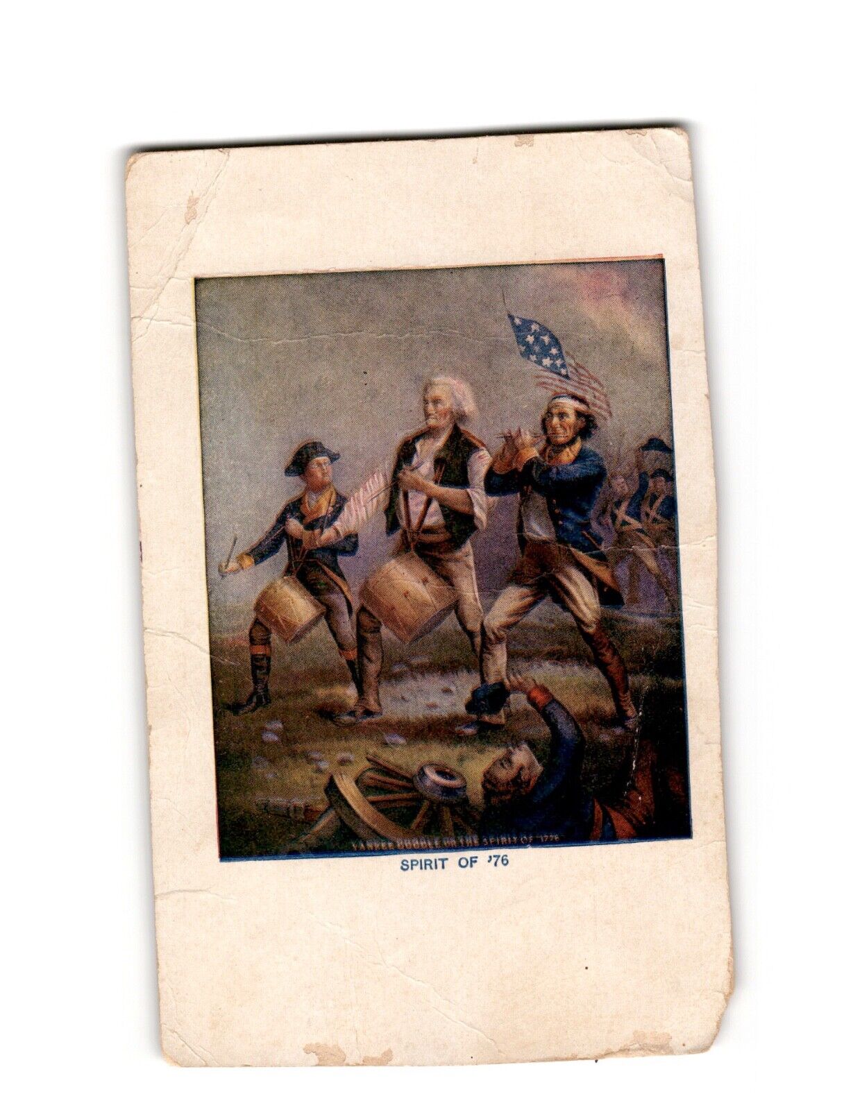 Vintage 'Spirit of '76' Postcard - Yankee Doodle - Circa 1876 - Patriotic Art