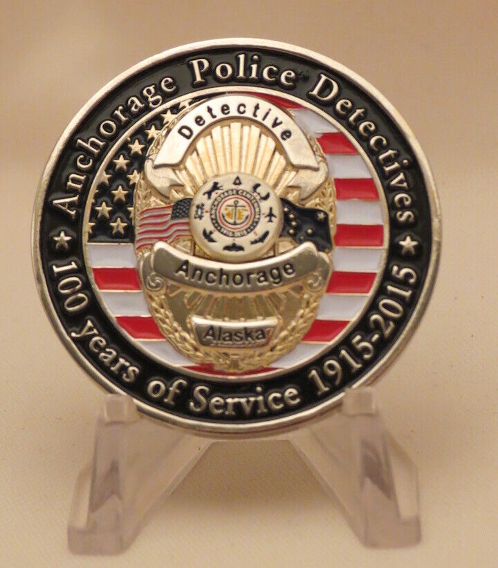 Anchorage Police Department Detective 100 years  Police Challenge coin 